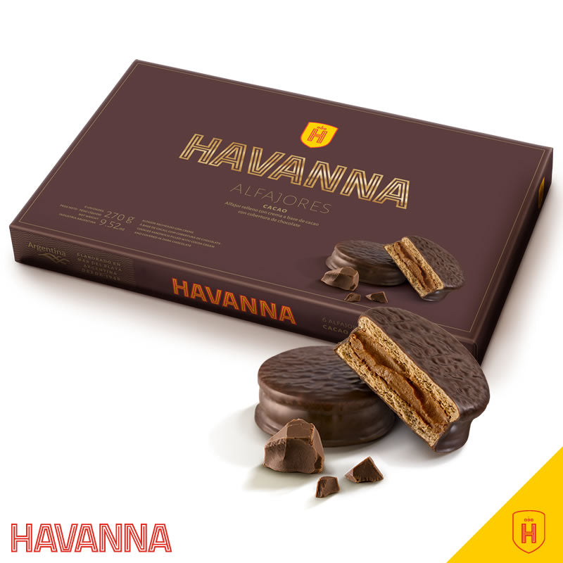 Havanna - Alfajor Choco Oscuro c/ Mousse x 6 un