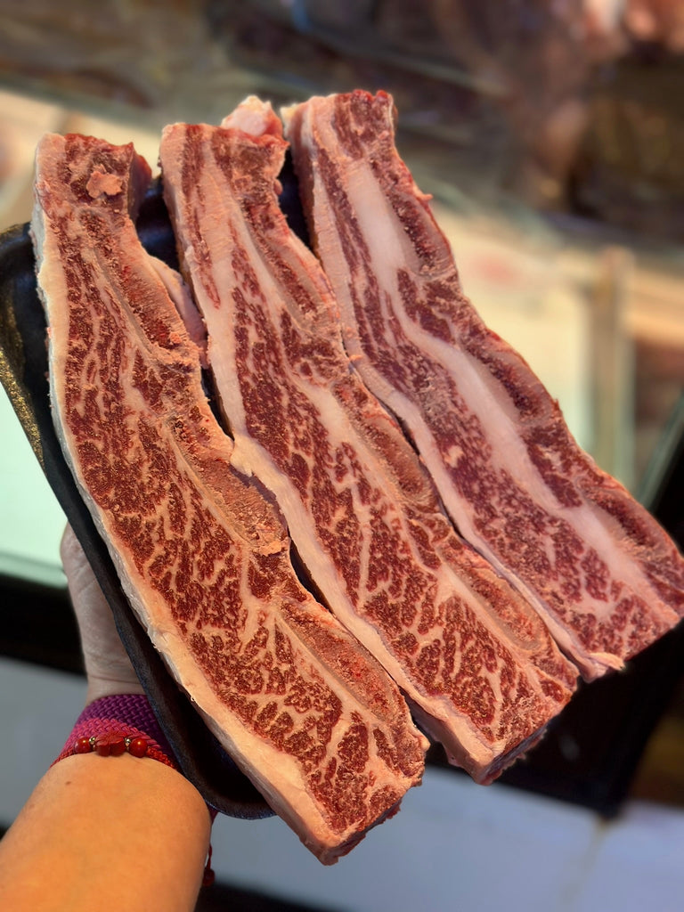 Certified Angus Beef® Prime Custom Cuts, Bone-In Short Ribs, Tira de Asado Banderita