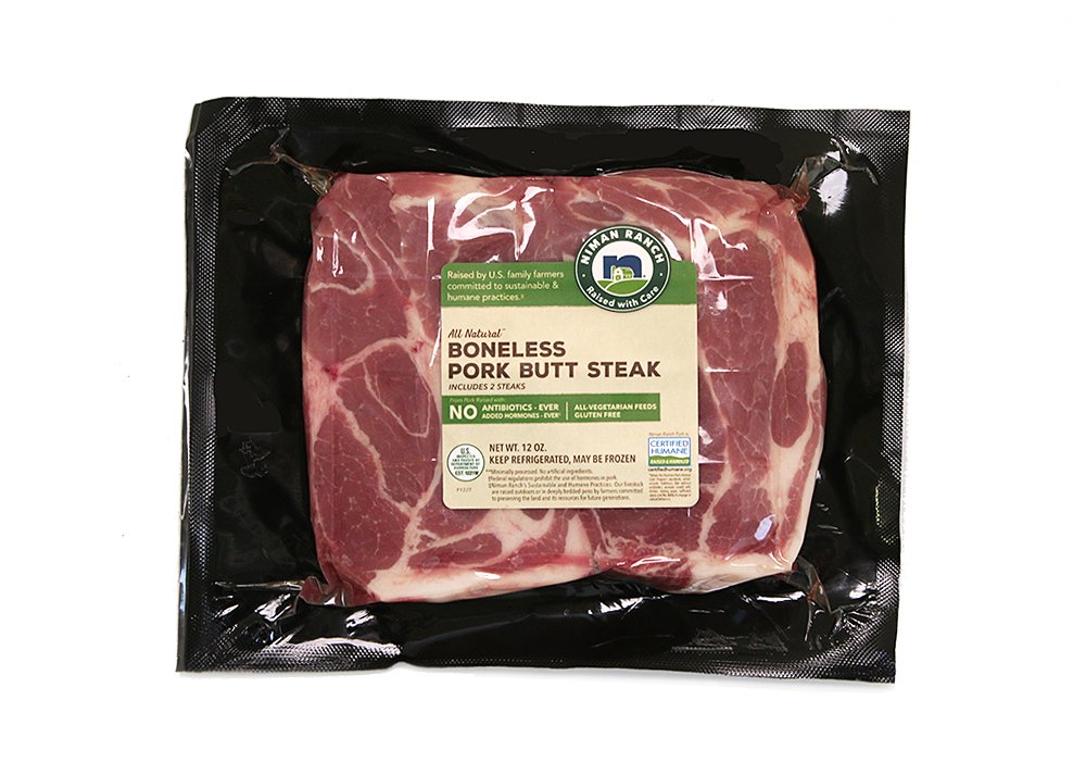 Pork Butt Boneless Steaks Niman Ranch®