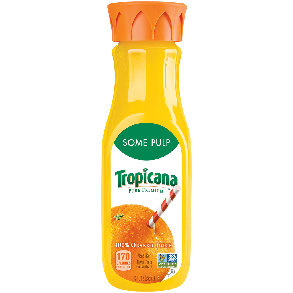 Tropicana Pure Premium, 100% Orange Juice Some Pulp, 12 Fl. Oz.